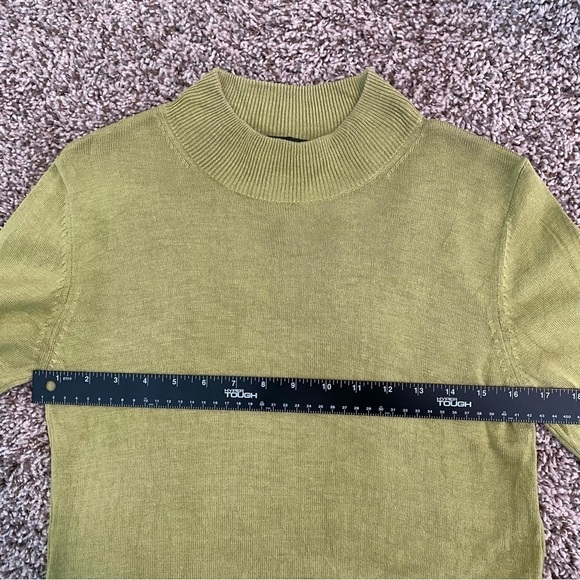 August Silk Knits Lime Green Top in Sz Small - Picture 6 of 11